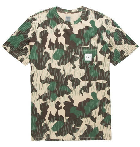 HUF Splinter Pocket T-Shirt Camo M Tシャツ_画像1