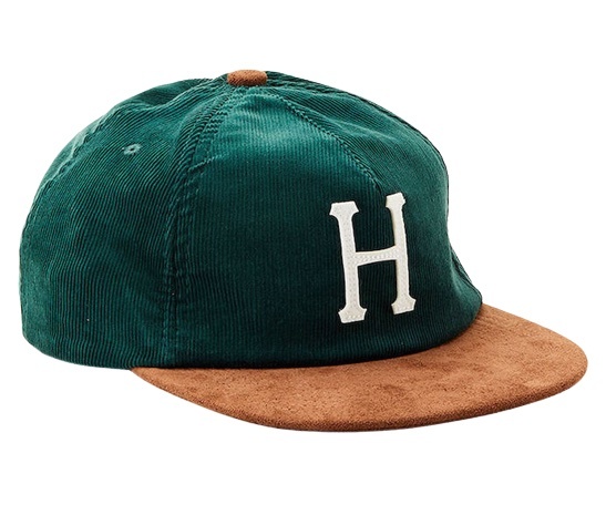 送料無料/新品】 HUF Corduroy Classic H 5 Panel Hat Cap Forest