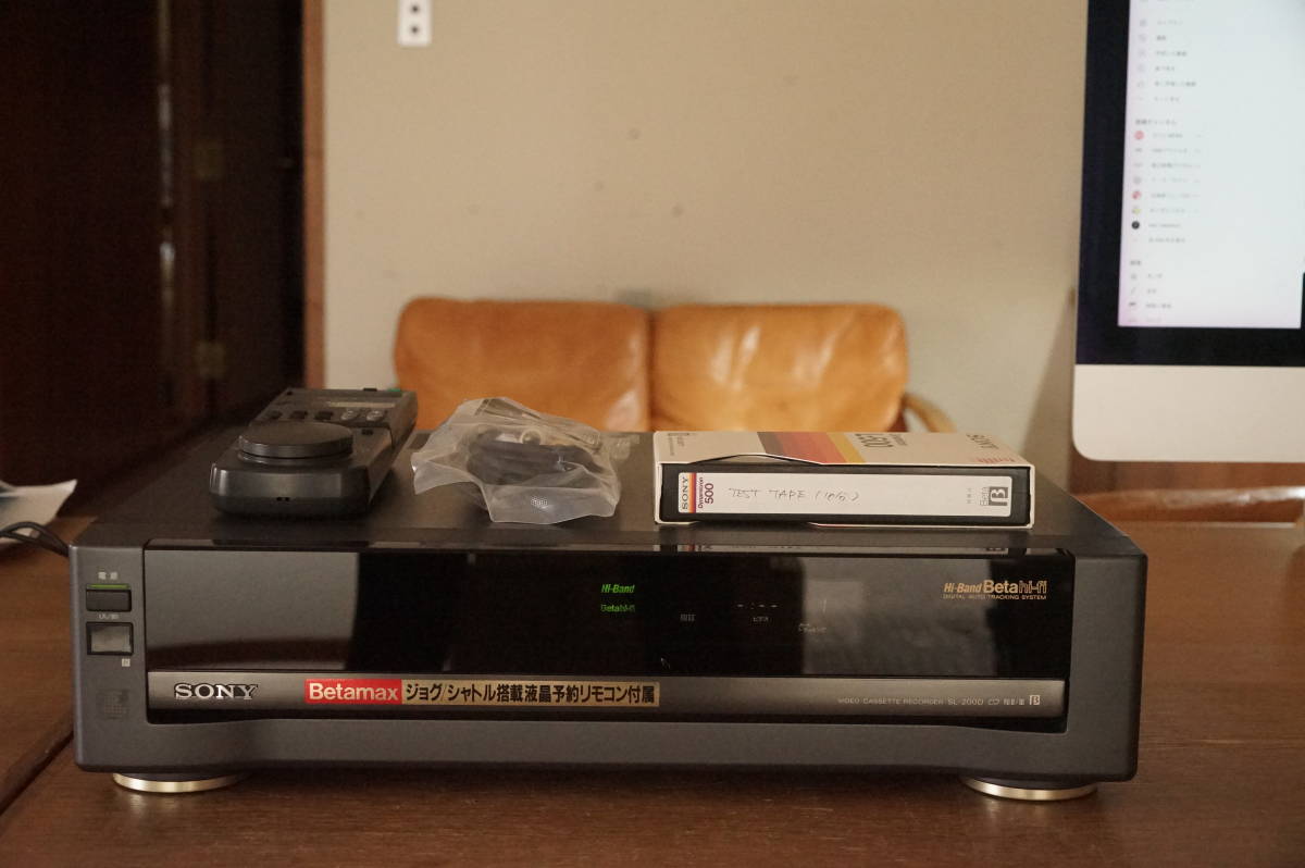 数量は多い SONY ベータデッキ SONY SL-200D テレビ/映像 リモコン付き