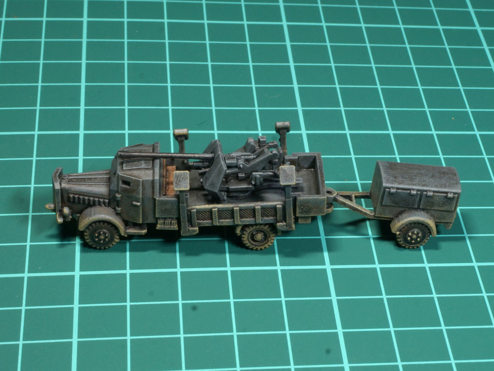 1:144 : WWII German Mercedes Benz L4500A mit 3.7cm Flak 36 (レジンキット) 未組み立て・未塗装 CGDの画像10