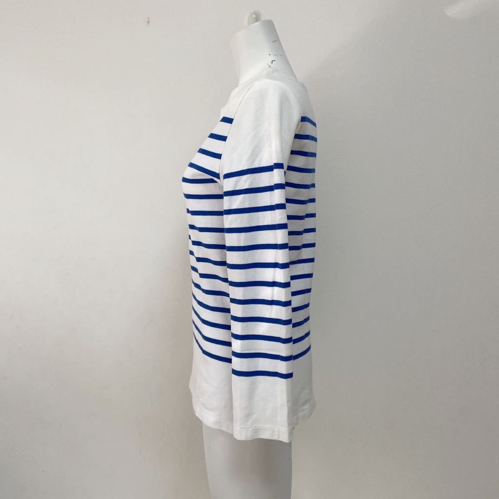 MACPHEE McAfee Tomorrowland lady's russell border pull over border cut and sewn white × blue made in Japan size S beautiful goods 