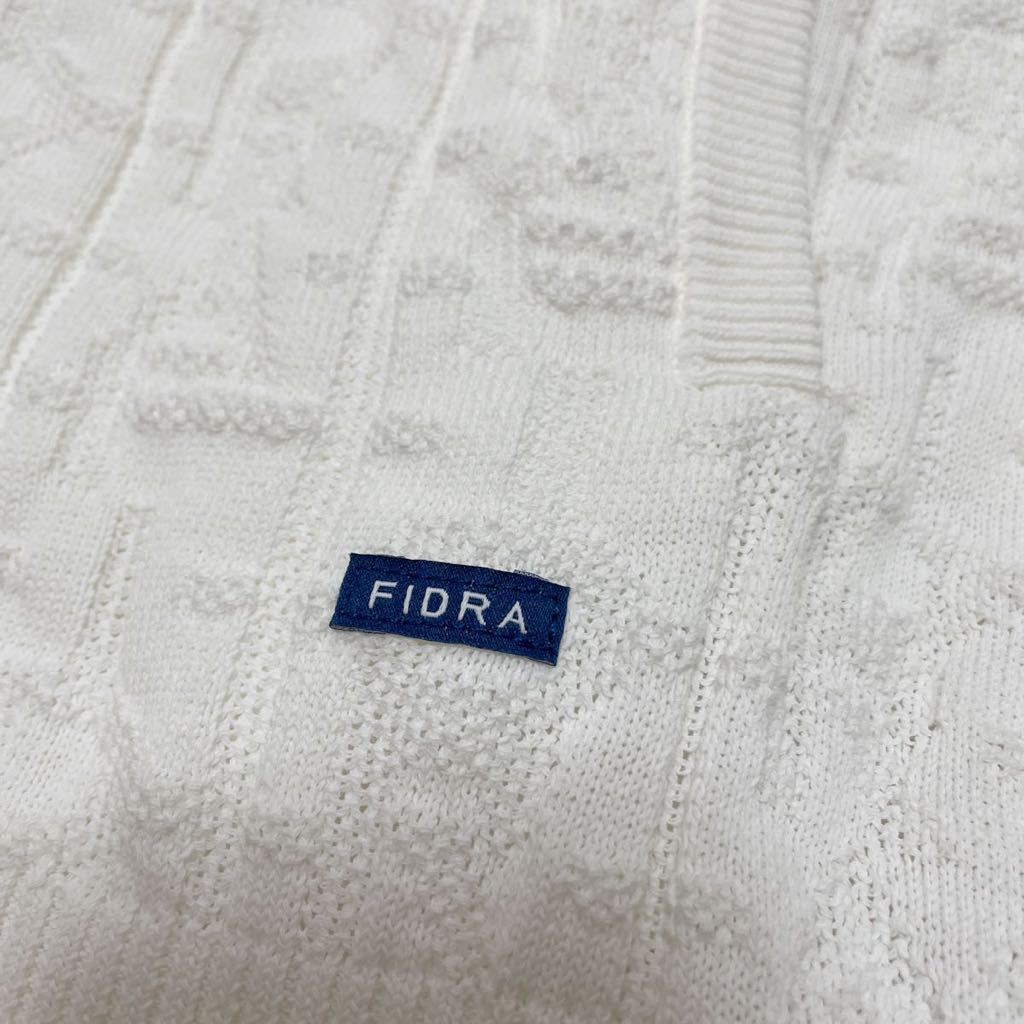 новый товар Fidra FIDRA мужской Golf одежда внешний Jaguar do вязаный лучший белый размер XXL не использовался с биркой 