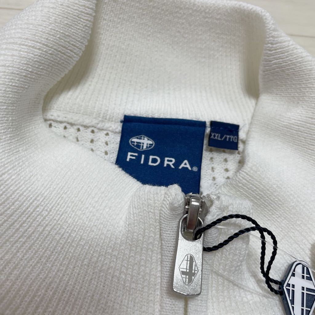  новый товар Fidra FIDRA мужской Golf одежда внешний Jaguar do вязаный лучший белый размер XXL не использовался с биркой 