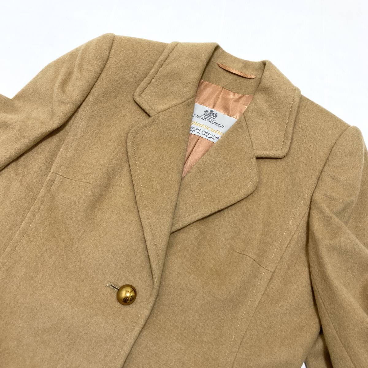 Aquascutum アクアスキュータム カシミヤ Aライン レディース 本国