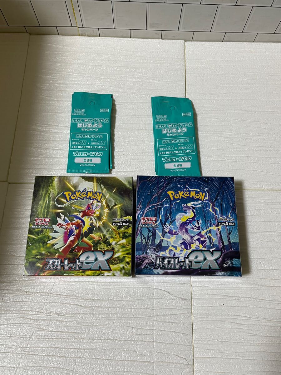 ポケモンカード スカーレットex バイオレットex box シュリンク付き