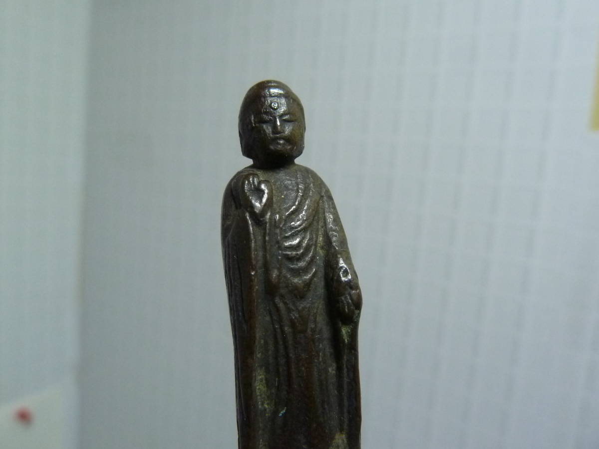 古銅? 貞傳作 江戸中期? 古い古い 小さな仏像 貞伝 阿弥陀仏 古銅? 貞傳作 江戸中期? 古い古い 小さな仏像 貞伝 阿弥陀仏