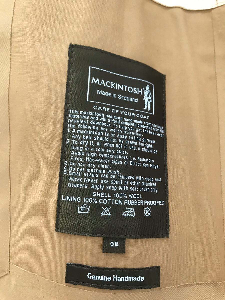  новый товар не использовался бесплатная доставка Macintosh MACKINTOSH полупальто "даффл коут" orange резина ..