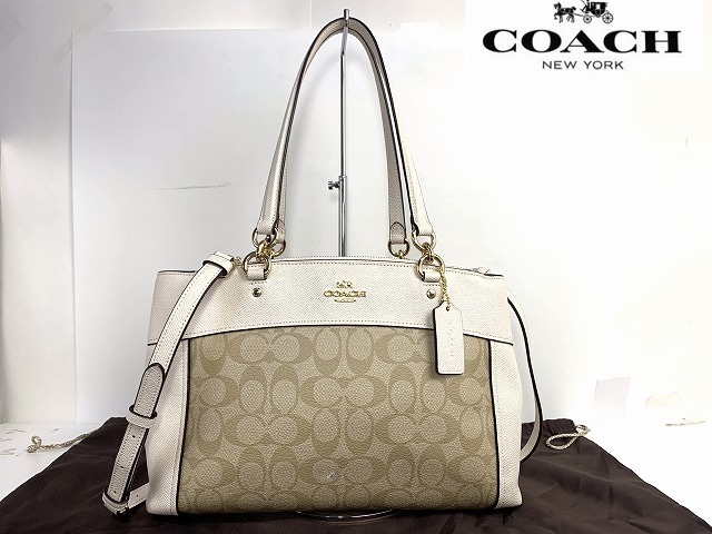 コーチ ショルダーバッグ トートバッグ チャーム付き COACH 2way