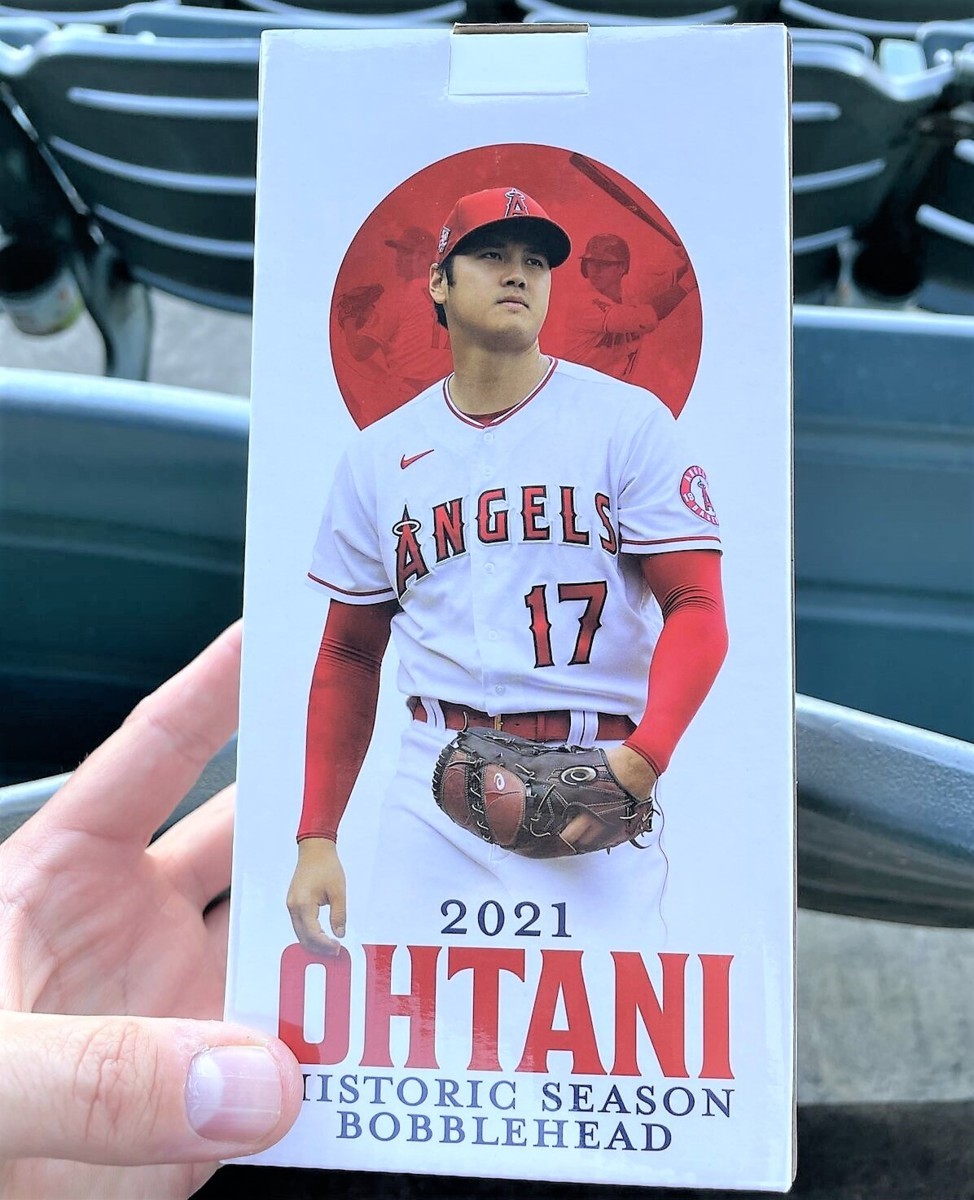 【MS】大谷翔平エンゼルス2022年4月8日球場配布 Historic Season 歴史的2021年シーズン ボブルヘッド人形 WBC