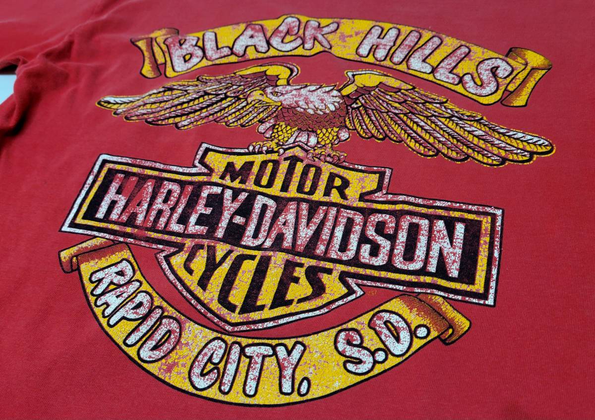 90s USA製 Harleydavidson 93年 stargis rally Tシャツ Mサイズ 90年代 アメリカ製 ビンテージ ハーレーダビッドソン スタージス ヘインズ_画像6