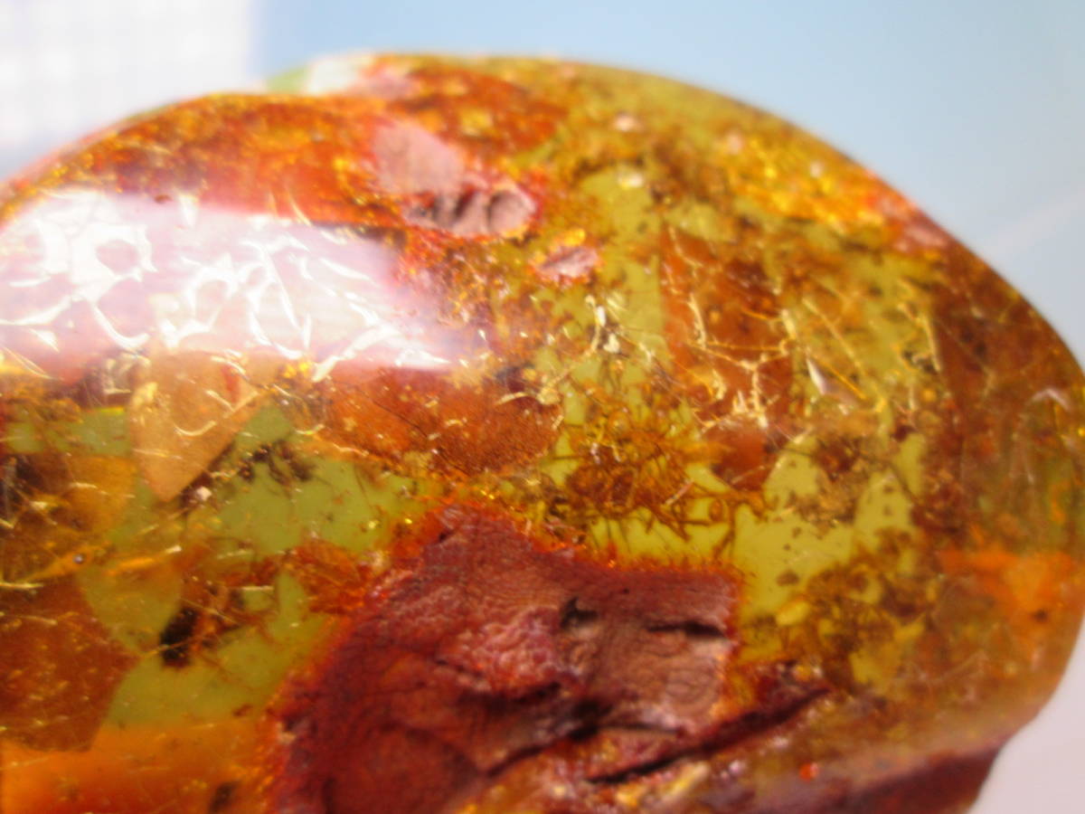 * insect entering natural amber. extra-large. loose 8cmx6,5x2,9cm 95,93g Colombia middle new .