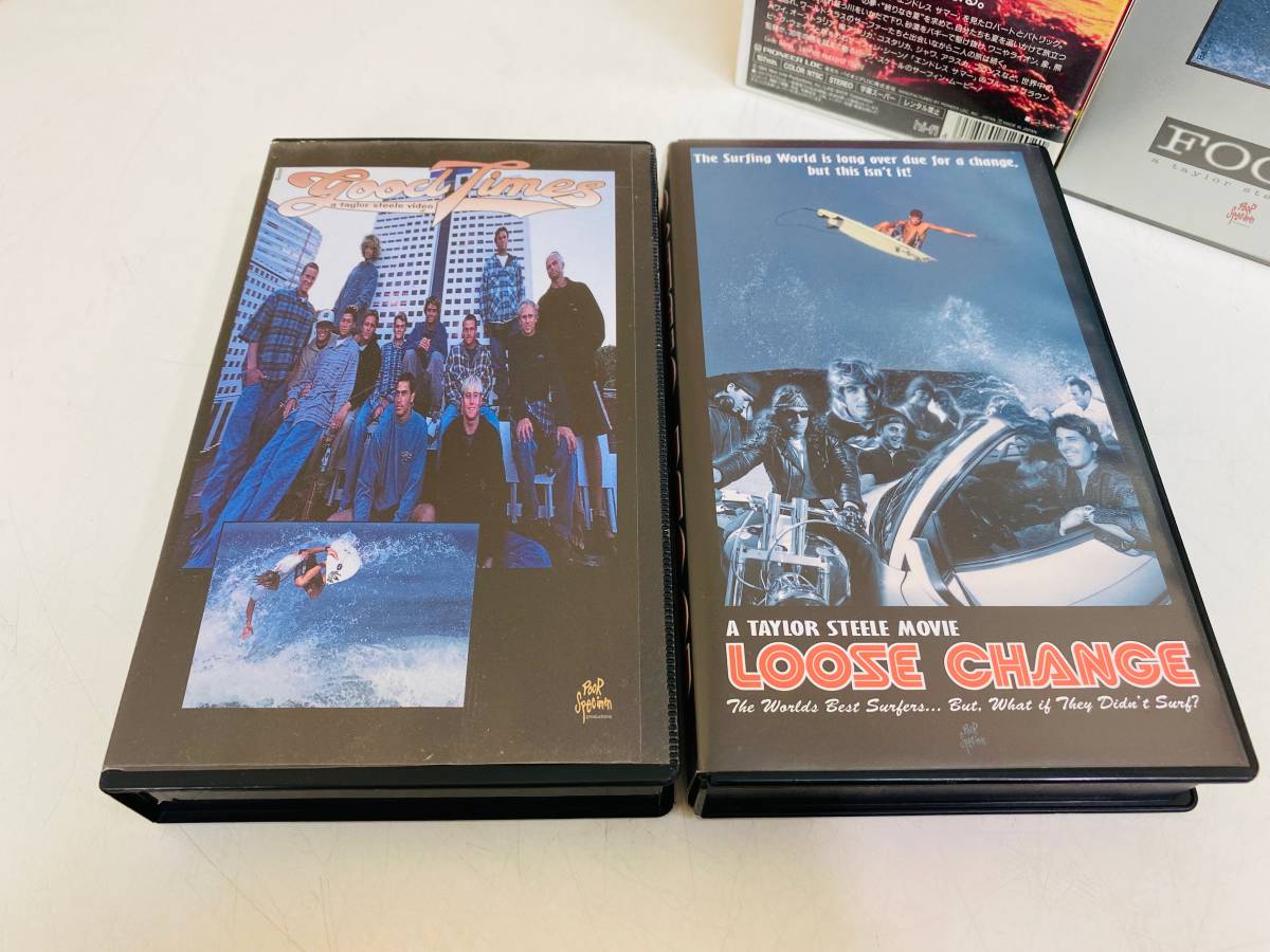  hard-to-find rare rare goods surfing VHS/ video 5 pcs set abroad Surf Movie lgood times/loose chance/focus/the show/ Endless summer 2