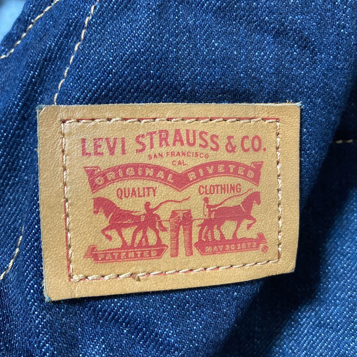 【... красивая вещь 】Levi's  Levi's   Denim  ... pro ...  кожа ...  красный ...R  только   редко встречающийся 