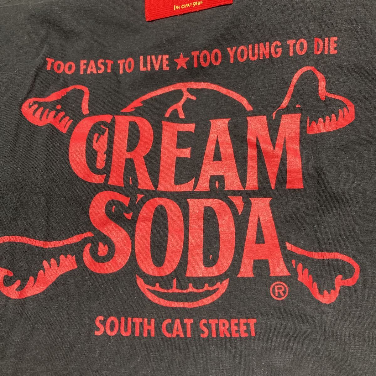 【極美品】CREAM SODA クリームソーダ 50周年記念Tシャツ ブラック Sサイズ ピンクドラゴン 希少_画像7