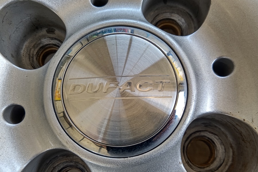 山口)DUFACT 14インチ 5.5J+42 4H/100 ダンロップ WINTERMAXX 21年製 165/70R14 中古 4本セット ▲C230422N01 KD22C_画像4