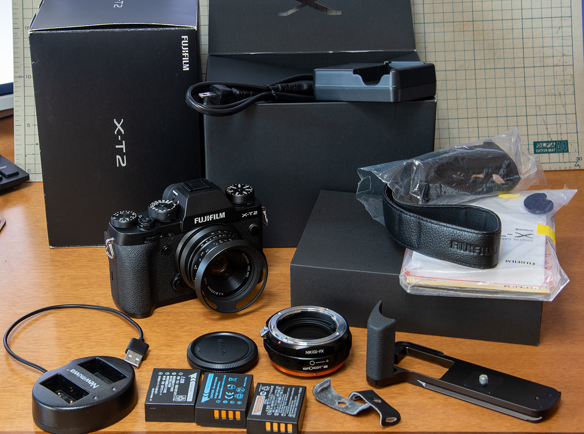 美品】 シャッター数9320回 FUJIFILM X-T2 ブラックボディ オプション