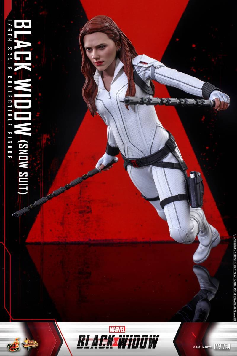 ホットトイズ 1/6 ブラック ウィドウ スノースーツ版 未開封新品 MMS601 Black Widow (Snow Suit Version) hottoys アベンジャーズ_画像8