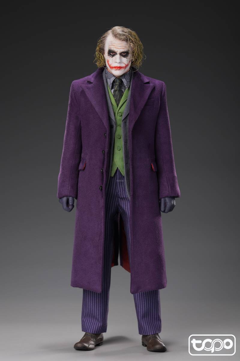 TOPO TOYS 1/6 лиловый пальто комплект 2.0 TP007 Joker специальный custom осмотр ) hot игрушки HOTTOYS INART DX Batman темный Night 