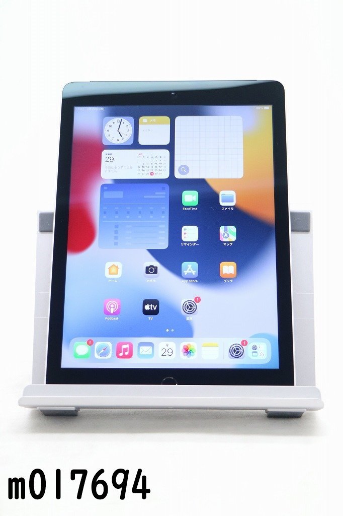 白ロム au SIMロックあり Apple iPad Air2 Wi-Fi+Cellular 32GB iPadOS15.7.3 スペースグレイ MNVP2J/A 初期化済 【m017694】