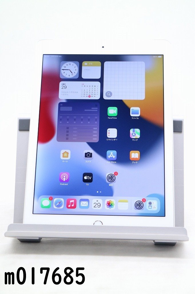 白ロム au SIMロックあり Apple iPad Air2 Wi-Fi+Cellular 32GB iPadOS15.7.3 シルバー MNVQ2J/A 初期化済 【m017685】