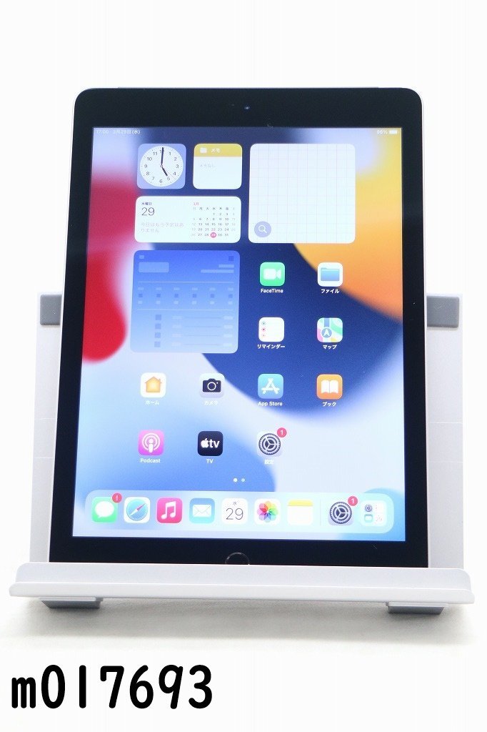 白ロム au SIMロックあり Apple iPad Air2 Wi-Fi+Cellular 32GB iPadOS15.7.3 スペースグレイ MNVP2J/A 初期化済 【m017693】