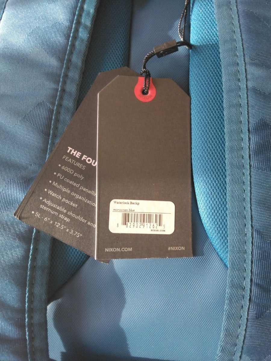 ★未使用★　NIXON　ニクソン　Waterlock backpack　moroccan blue