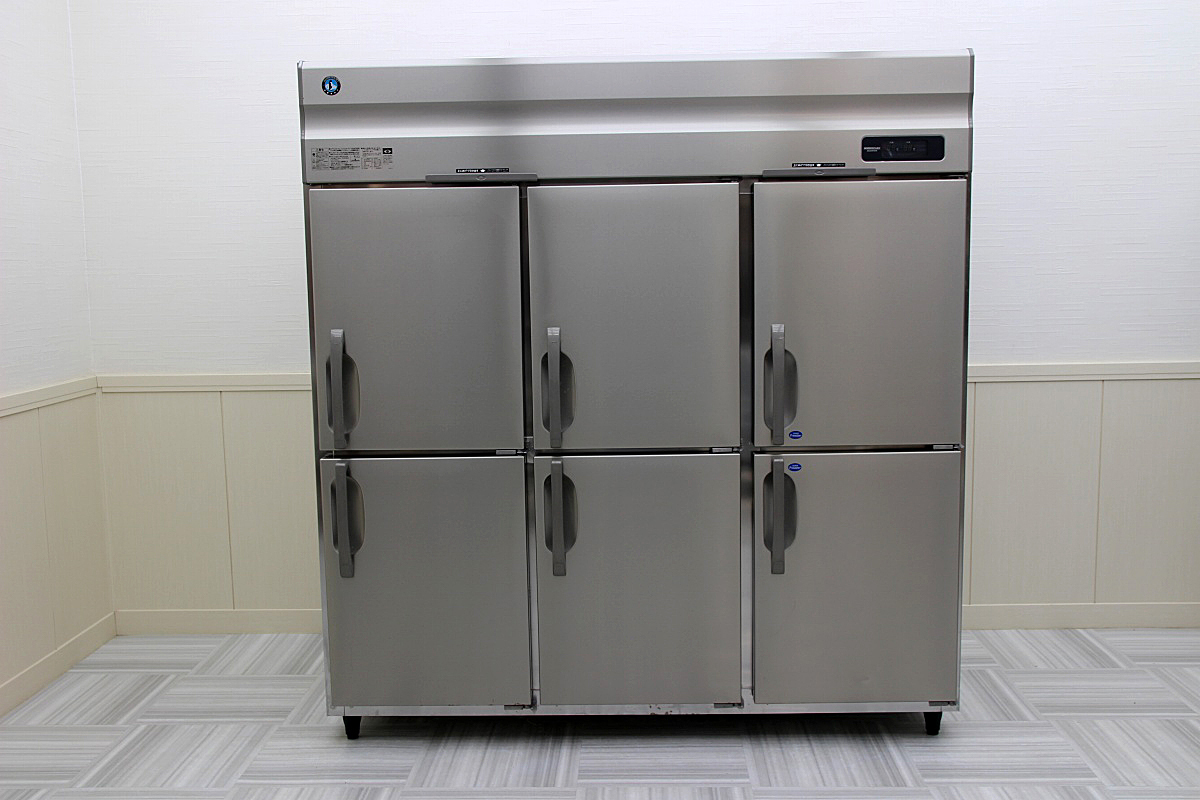 19年製 超美品!ホシザキ星崎 6ドア 冷凍冷蔵庫 2室 フリーザー 三相200V 1800×800 HRF-180AF3 厨房店舗業務用