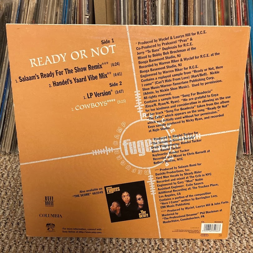 FUGEES / READY OR NOT EU盤_画像2