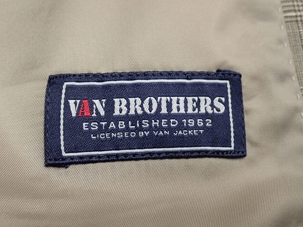 VAN BROTHERS グレンチェックジャケット・94AB4▲ヴァンブラザーズ/ヴァンヂャケット/テーラード/23*4*2-27_画像8