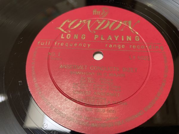 クラシックLP　キングレコード　LY 5022　アンセルメ、スイス・ロマンド管　ビゼー名演集_画像5