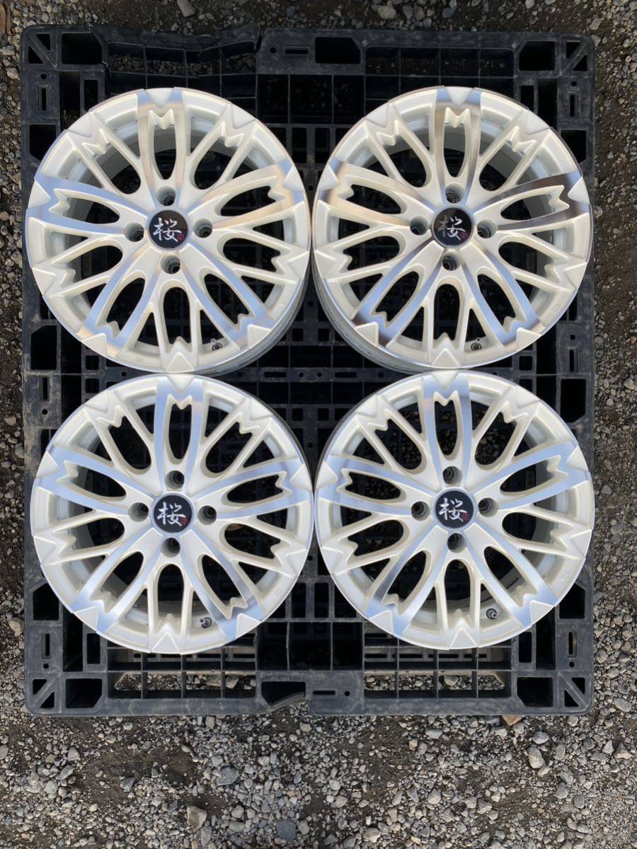 ヤフオク! - 和道 桜 五分咲 15×6J ET +40 PCD 100...