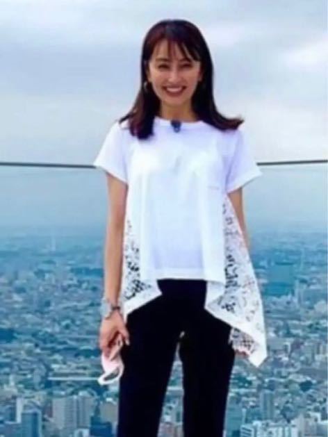 矢田 亜希子  サカイ レース カットソー Tシャツ プル