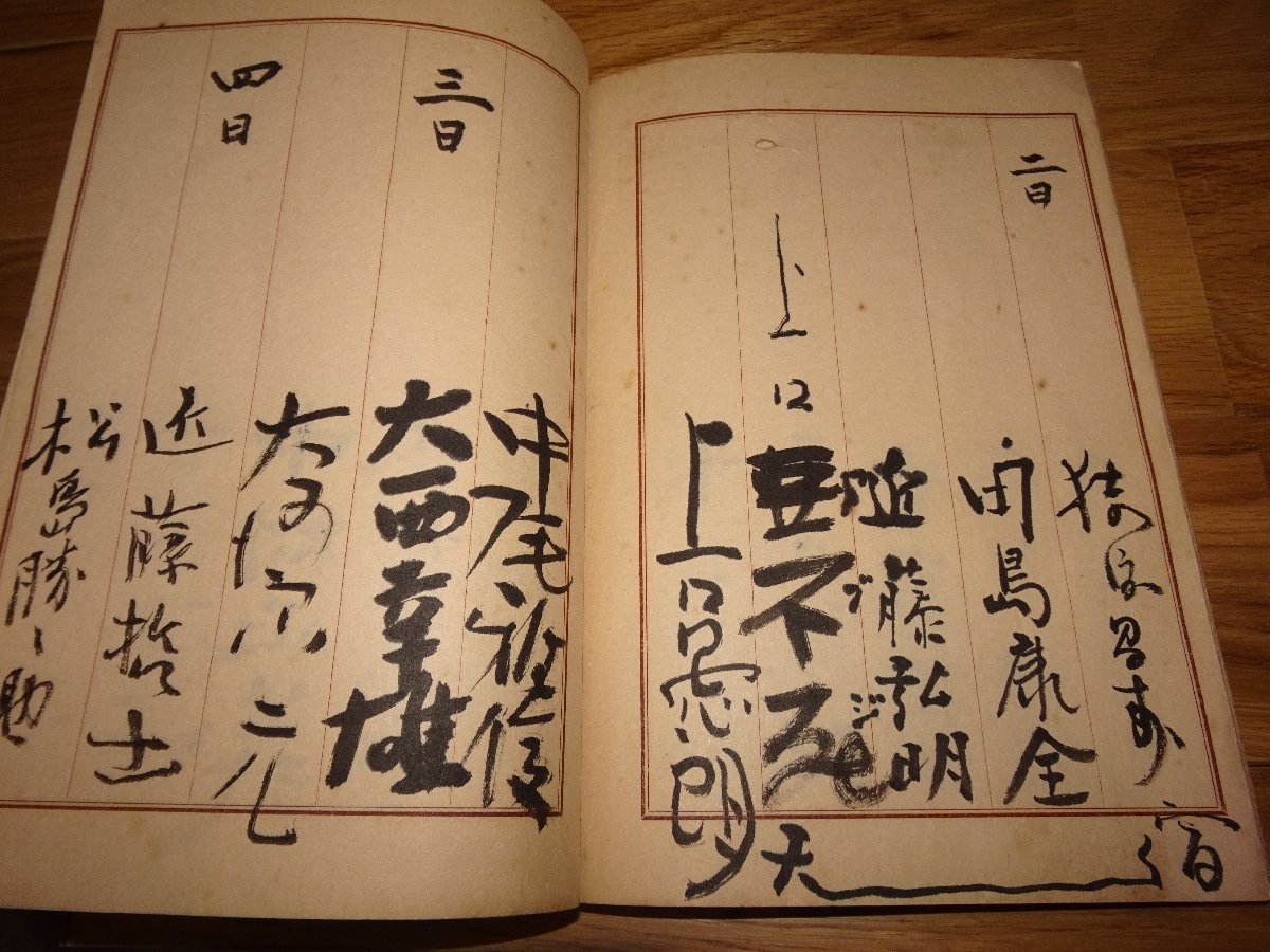 Rarebookkyoto 3FB 此花亭日本画展 芳名帳 肉筆 年頃 名人 名作