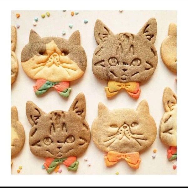 手作りクッキー 型  猫   クッキー型 猫型④