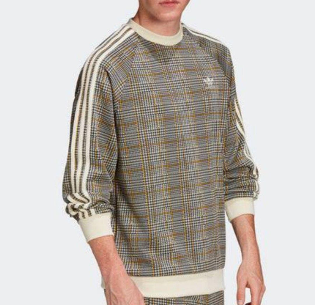 adidas Originals アディダスオリジナルス TARTAN CREWNECK SWEATSHIRT