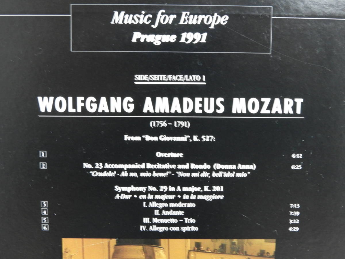 MUSIC FOR EUROPE WOLFGANG AMADEUS MOZART (LD)_画像3