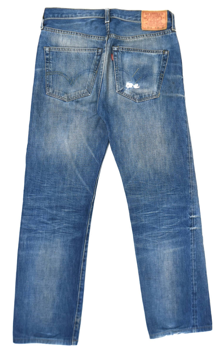 LEVI'S 501xx BigE 復刻40年代モデル リーバイス W31.5 L29.5(実寸) トルコ製 ビッグE 革パッチ ヒゲ インディゴ ヴィンテージデニムの画像2