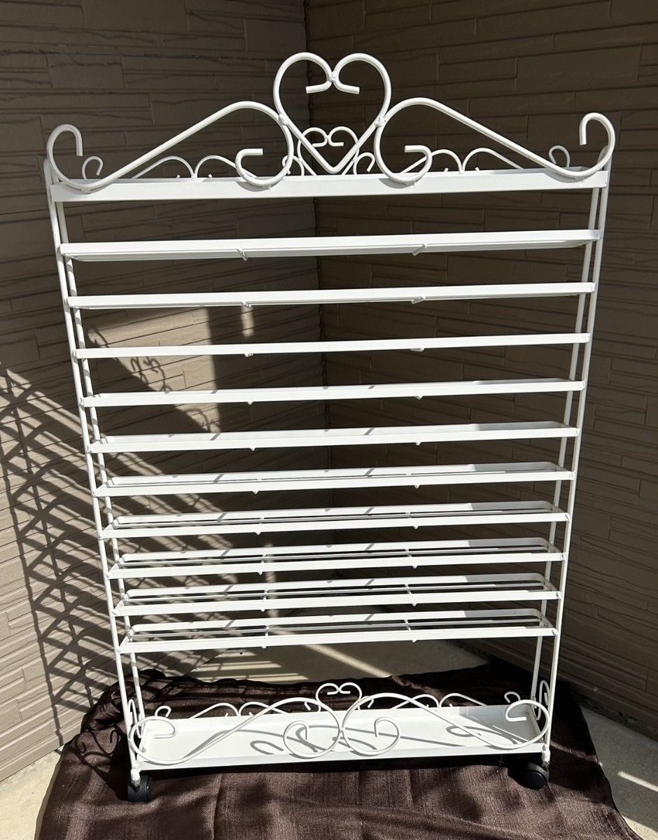 ハンドメイド トールペイント絵具用 アイアン絵具棚(白)|Yahoo