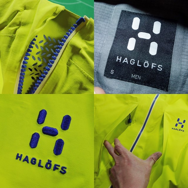 ▲旧ロゴ ホグロフス HAGLOFS GORE-TEX Pro ROC HARD ジャケット レモンイエロー/ダークブルー S（JP-M） 美品!!!▲_画像5