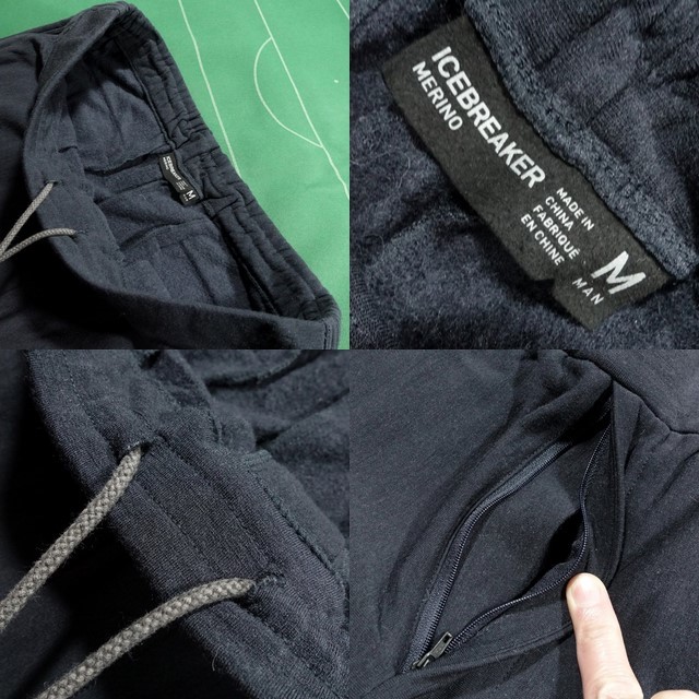 △ICEBREAKER メリノウールフリース素材 イージーパンツ MEN'S △ICEBREAKER メリノウールフリース素材 イージーパンツ MEN'S