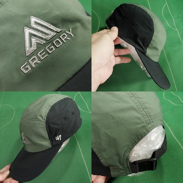 ^ Gregory \'47 four ti seven collaboration stretch polyester material 5 panel cap lai Tomos / mat black free size beautiful goods!!!^