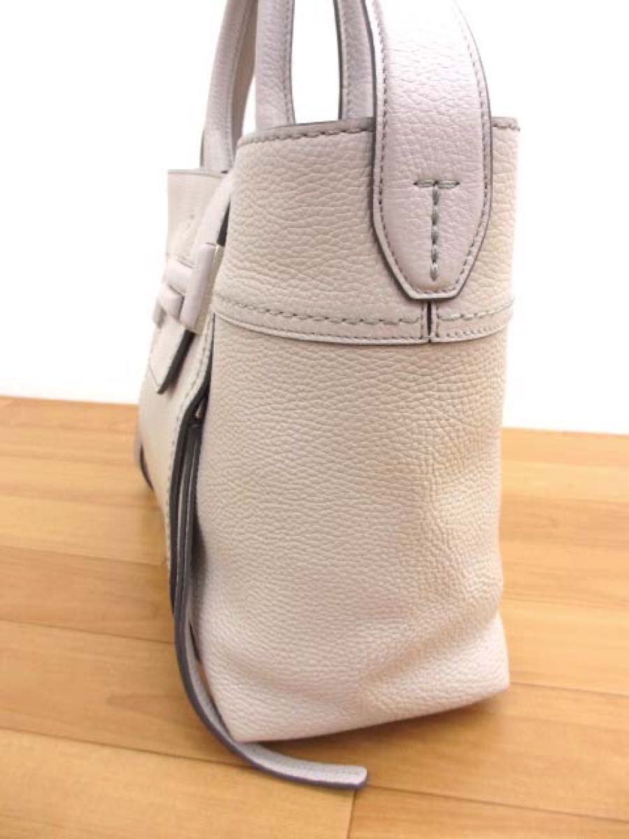 美品 トッズ TOD'S ダブルT ショッピングバッグ ミディアム トート