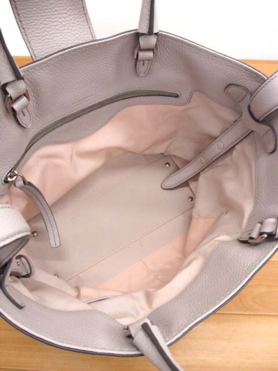 美品 トッズ TOD'S ダブルT ショッピングバッグ ミディアム トート