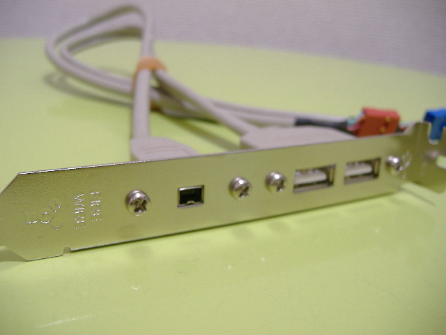 [IEEE1394 ×1,USB ×2 pin type the back side output ]