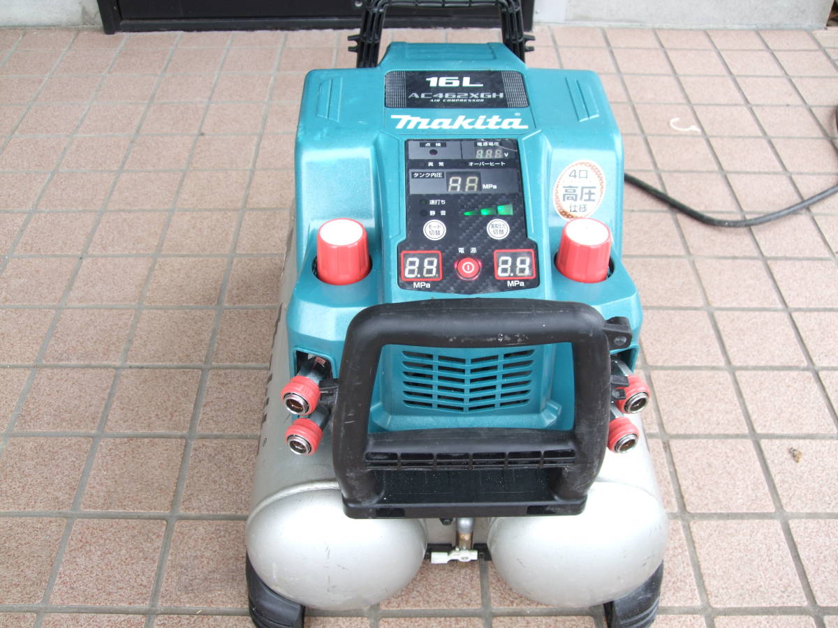 整備品 マキタ 高圧コンプレッサー 稼動品 高圧 エアーコンプレッサー 4口-