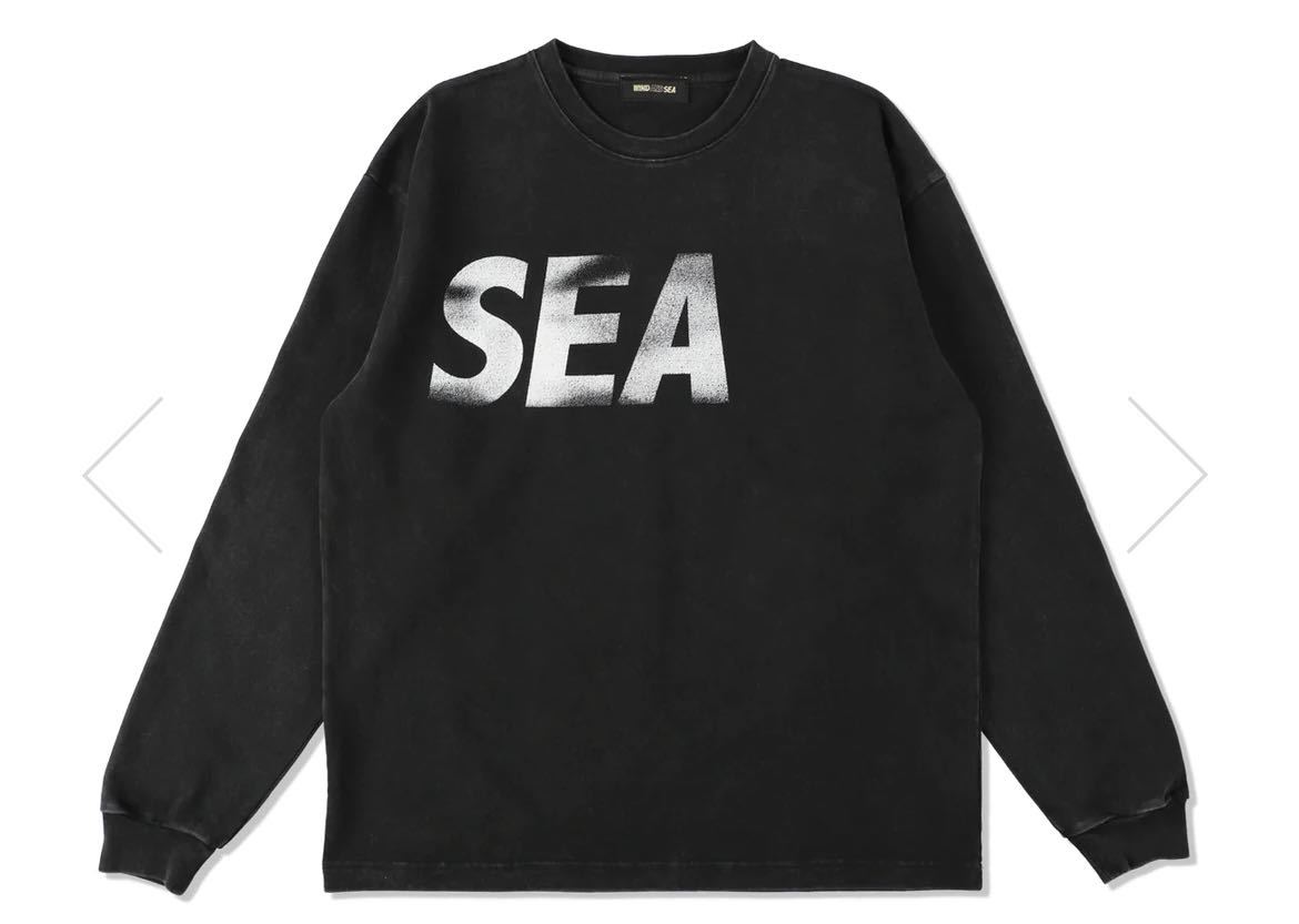 特価ブランド SEA AND WIND 黒Sサイズ (P-Dye) ロンT Tee L/S Sサイズ