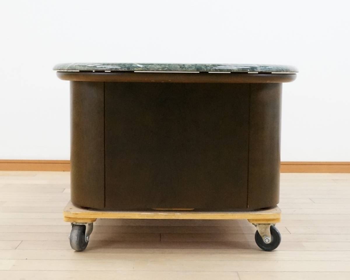 東ハ:【大理石】センターテーブル 約121.5×70.5㎝ 高さ約40㎝ リビングテーブル ソファテーブル 応接家具 モダンインテリア の画像4
