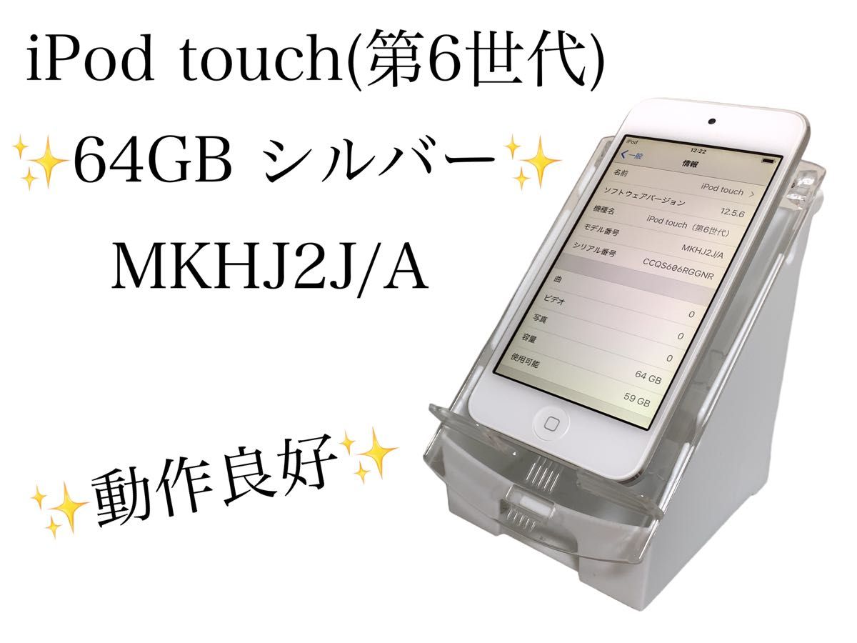 Apple iPod touch 64GB 第6世代 MKHJ2J/A A1574 アップル アイポッド