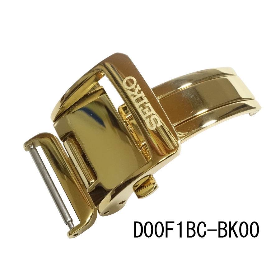 セイコー Dバックル D00F1BC-BK00 金 18mm 新品未使用正規品 送料無料_画像2