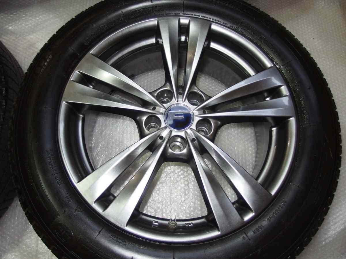 レクサスNX等 レアマイスターL-Fラウンジ18インチアルミホイール+スタッドレスタイヤ付き4本 225/60R18 18x7.5j+35 5H-114.3純正ナット用_画像2